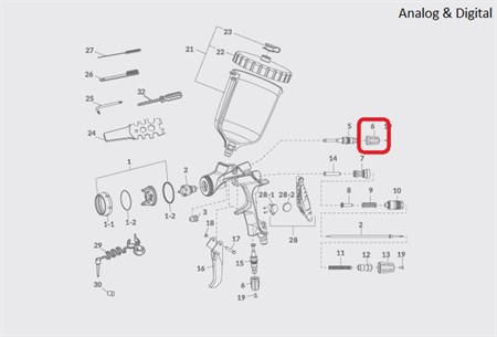 WS-400 Pattern Adj. Knob Base